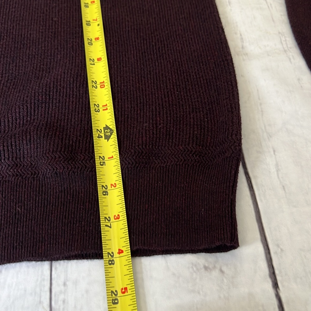 Marc Anthony Men’s Wine Luxury Blend Slim Fit Sweater - SZ: Large - Picture 5 of 8